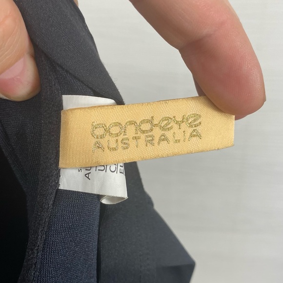 Bond-eye Australia Bandeau Ladder Back One Piece Swimsuit Black U.S. Size 10 - Picture 10 of 10